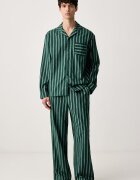 Tommy Hilfiger пижама мъжка от памук зелена UM0UM04066