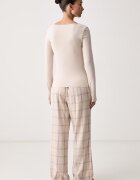 Tommy Hilfiger пижама от две части дамска бежова UW0UW06714
