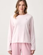Tommy Hilfiger пижама от две части дамска от памук розова UW0UW06600