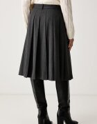 Tommy Hilfiger плисирана пола с вискоза сива WW0WW51588