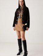 Tommy Hilfiger пола с вълна кафява WW0WW52234