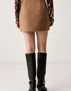 Tommy Hilfiger пола с вълна кафява WW0WW52234