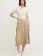 Tommy Hilfiger Пола в бежово среднодълга разкроена WW0WW43886