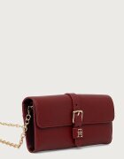 Tommy Hilfiger портфейл дамски от имитация на кожа бордо AW0AW19268