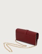Tommy Hilfiger портфейл дамски от имитация на кожа бордо AW0AW19268
