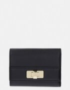 Tommy Hilfiger портфейл дамски от имитация на кожа черен AW0AW18703