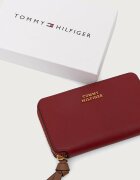Tommy Hilfiger портфейл дамски от кожа бордо AW0AW18939