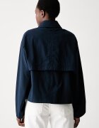 Tommy Hilfiger преходно яке дамско с памук тъмносиньо WW0WW49844