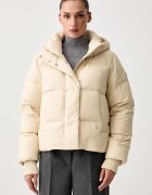 Tommy Hilfiger пухено яке дамско бежово WW0WW51515