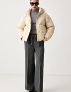 Tommy Hilfiger пухено яке дамско бежово WW0WW51515