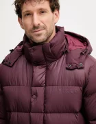 Tommy Hilfiger Пухено яке в бордо зимен модел MW0MW40613