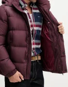 Tommy Hilfiger Пухено яке в бордо зимен модел MW0MW40613