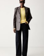 Tommy Hilfiger пуловер дамски от памук жълт WW0WW44993