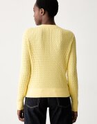 Tommy Hilfiger пуловер дамски от памук жълт WW0WW44993