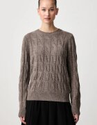 Tommy Hilfiger пуловер дамски от вълна кафяв WW0WW43586