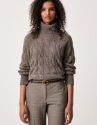 Tommy Hilfiger пуловер дамски от вълна кафяв WW0WW46791