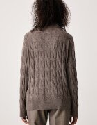 Tommy Hilfiger пуловер дамски от вълна кафяв WW0WW46791