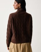 Tommy Hilfiger пуловер дамски от вълна кафяв WW0WW52189
