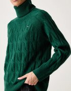 Tommy Hilfiger пуловер дамски от вълна зелен WW0WW46791