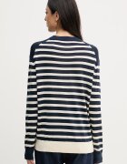 Tommy Hilfiger пуловер дамски с добавена коприна тъмносин WW0WW48501