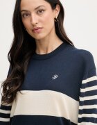 Tommy Hilfiger пуловер дамски с добавена коприна тъмносин WW0WW48501