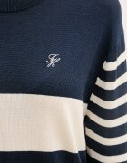 Tommy Hilfiger пуловер дамски с добавена коприна тъмносин WW0WW48501