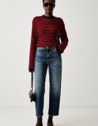 Tommy Hilfiger пуловер дамски с памук червен WW0WW50992