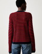 Tommy Hilfiger пуловер дамски с памук червен WW0WW50992