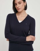 Tommy Hilfiger Пуловер дамски в тъмносиньо от лека материя WW0WW42049