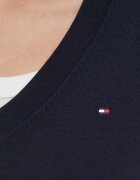 Tommy Hilfiger Пуловер дамски в тъмносиньо от лека материя WW0WW42049