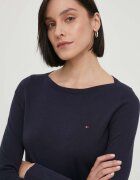 Tommy Hilfiger Пуловер дамски в тъмносиньо от лека материя WW0WW42050