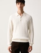 Tommy Hilfiger пуловер мъжки от памук бежов MW0MW41955