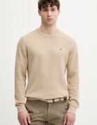 Tommy Hilfiger пуловер мъжки от памук бежов MW0MW42799
