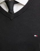 Tommy Hilfiger пуловер мъжки от памук черен MW0MW14745