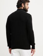Tommy Hilfiger пуловер мъжки от памук черен MW0MW42916