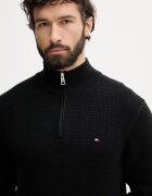 Tommy Hilfiger пуловер мъжки от памук черен MW0MW42916