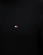 Tommy Hilfiger пуловер мъжки от памук черен MW0MW42916