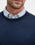 Tommy Hilfiger пуловер мъжки от памук NEW YORK тъмносин MW0MW41820