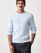 Tommy Hilfiger пуловер мъжки от памук син MW0MW33132