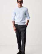 Tommy Hilfiger пуловер мъжки от памук син MW0MW33132