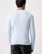 Tommy Hilfiger пуловер мъжки от памук син MW0MW33132