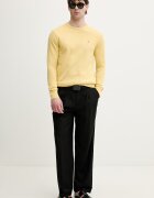 Tommy Hilfiger пуловер мъжки от памук жълт MW0MW39999