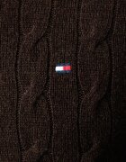 Tommy Hilfiger пуловер мъжки от вълна кафяв MW0MW40442