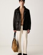 Tommy Hilfiger пуловер мъжки с добавен кашмир бежов MW0MW28046