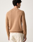 Tommy Hilfiger пуловер мъжки с добавен кашмир бежов MW0MW28046