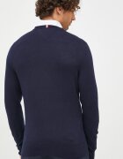 Tommy Hilfiger Пуловер с кашмир мъжки в тъмносиньо от лека материя