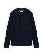 Tommy Hilfiger пуловер за деца от памук тъмносин KB0KB10624