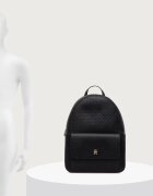 Tommy Hilfiger раница дамска от имитация на кожа черна AW0AW19284