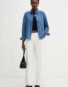 Tommy Hilfiger риза дамска от деним синя WW0WW50528