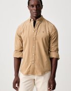 Tommy Hilfiger риза мъжка от джинс бежова MW0MW40486